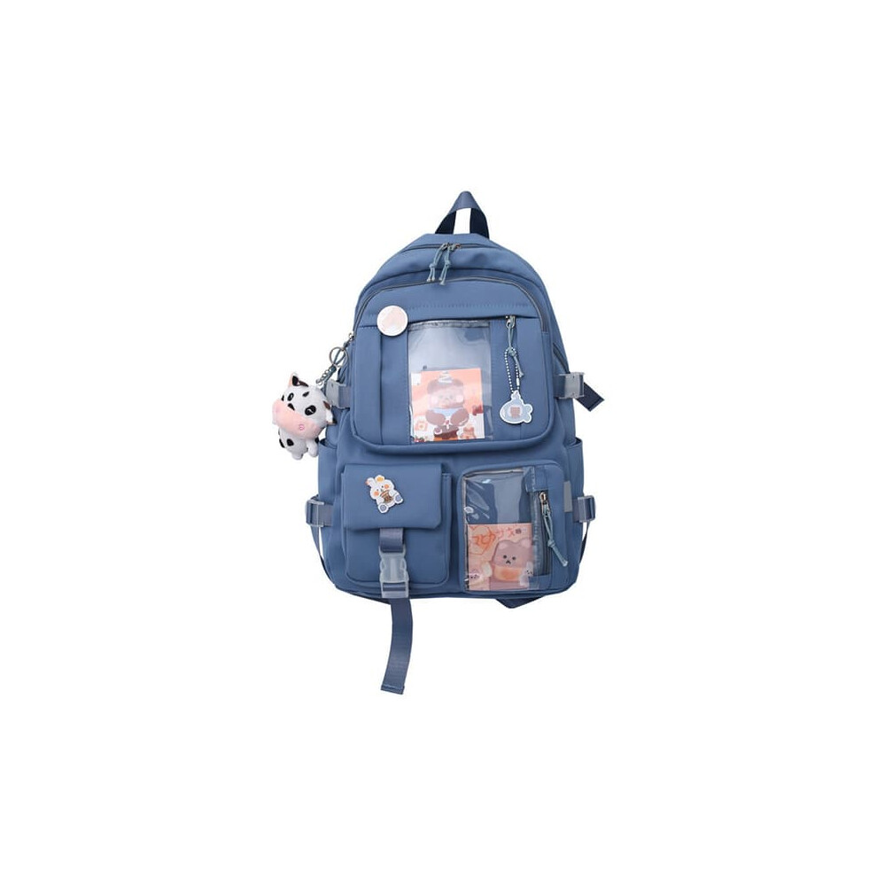Large Capacity Travel Backpack with Multi Pockets Blue