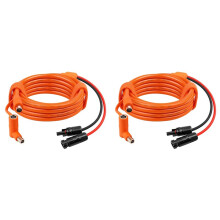 4x Solar to 8mm Charge Extension Cable 10FT,12AWG+14AWG Solar Cable with Solar Panel Connector to DC7909/8020