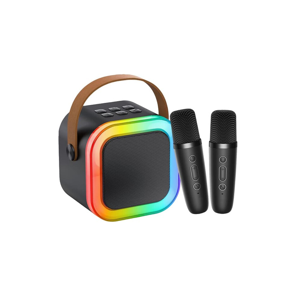 Mini Karaoke Machine Portable Bluetooth Speaker With 2 962029347552