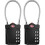 TSA 4-Digit Suitcase Lock with Alarm, Black (2 Pack) 1