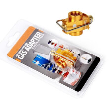 Camping gas saver converter for flat tank refill