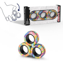 Magnetic Spinner Rings Set for Anxiety Relief 3PCS