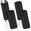 Universal Handle Grip NBR Rubber Foam Black 4 pcs 1