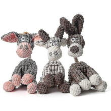 Indestructible Donkey Dog Toy for Aggressive Chewers Brown