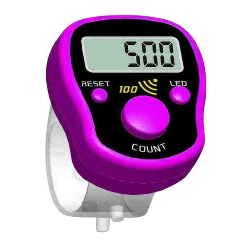 Mini contador de dedos LCD LILA roxo