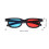 OUNONA 3D Stereoscopic Glasses Plastic 4 pcs 7