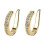 Fixura ear clips piercing-free thin chunky yellow ear cuffs 1