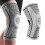 Silicone Knee Brace with Suspension Compression Grey 1