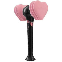 Schwarz-pinke Leuchtstäbe in Herz-/Hammerform, K-Pop-LED-Lampe, Konzertlampe, Leuchtstoffröhre