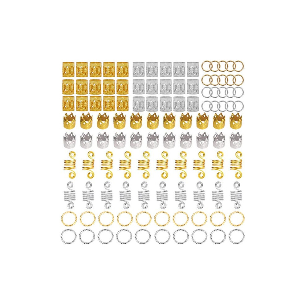 Hair Braid Dreadlock Beads Set 110 Pcs 962125854220