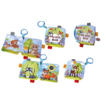 Forest Friends soft rattle book multicolour