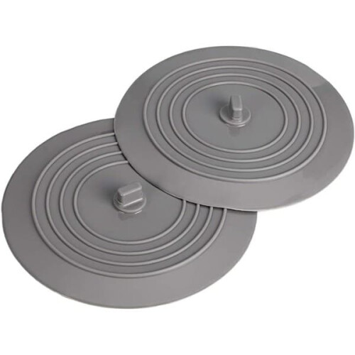 Silicone Bathtub Stopper Drain Plug Cover 6 Inch 2-Pack