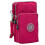 Bolsa de ombro resistente para celular, rosa escuro. 1