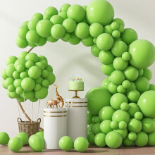 Lime Green Latex Balloons 129 pcs 18" 12" 10" 5"
