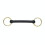Shires rubber bradoon bit black 4.5 in 1