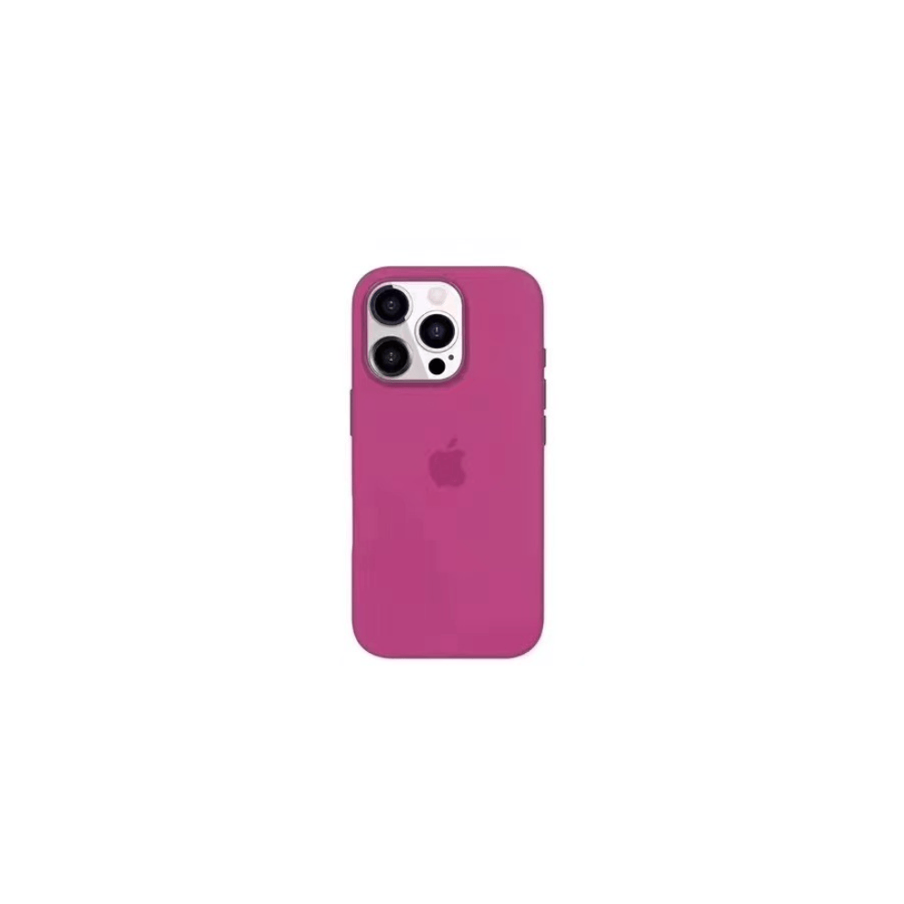 Liquid Silicone Case For Iphone 16 Pro Full Moon Red 962029670469