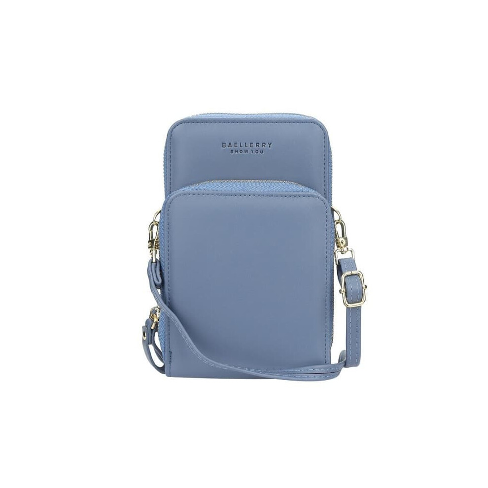 Women's Shoulder Bag With Strap For Mobile Phone Blue 962029668145