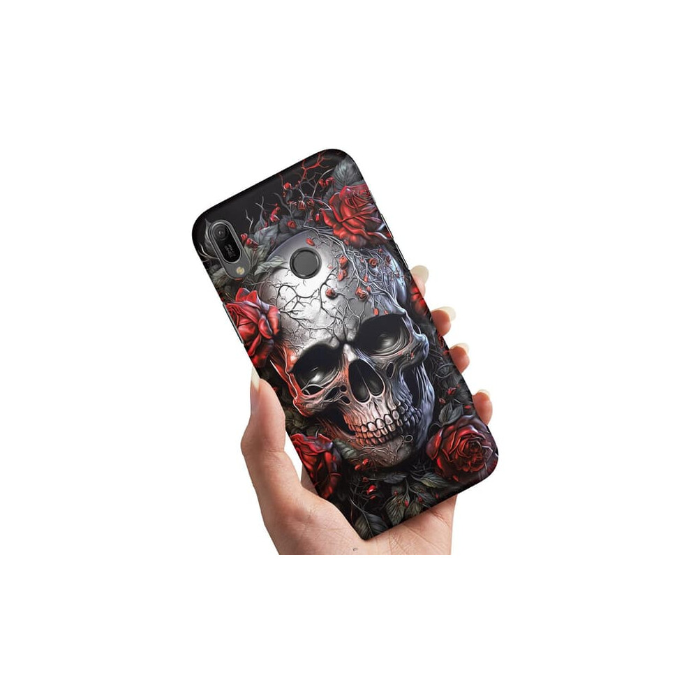 Samsung Galaxy A20e Case Skull Roses Design 962125850499