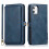 Capa carteira elegante e prática - compatível com iPhone 11 - Azul escuro 1