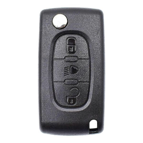 Citroen Car Remote Key Case Shell 3-Button Flip VA2 Blade