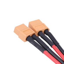 XT60 Parallel Battery Connector Adapter 14AWG 1F to 2M
