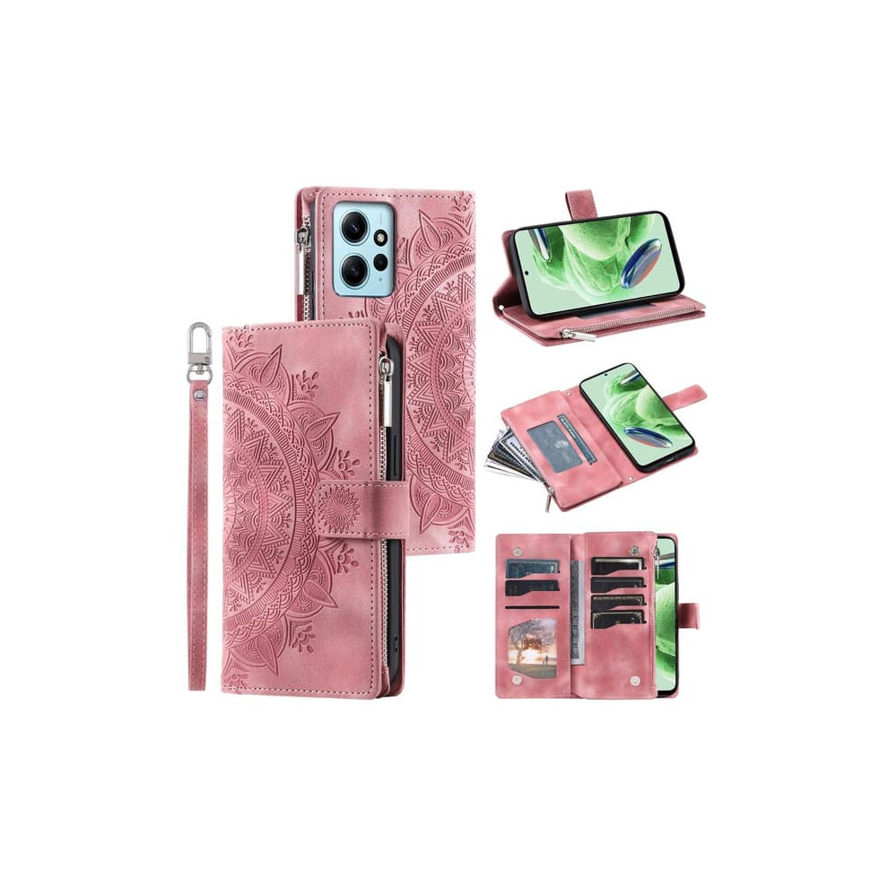 Skalo Mandala Wallet Case For Xiaomi Redmi Note 12 4G Rose 962029343417