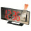 LED wall clock with ceiling projection, time and 1