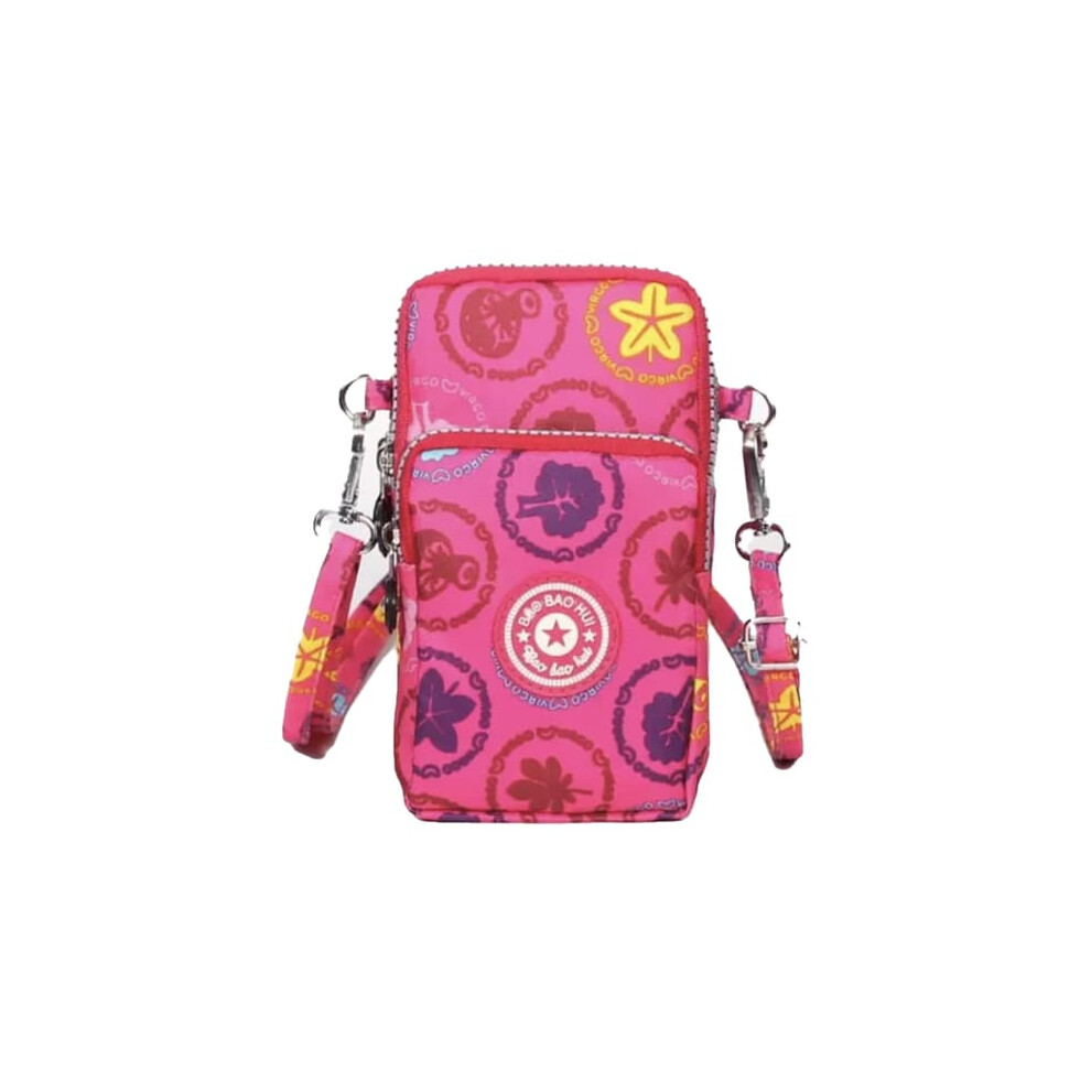 Mushroom Mobile Shoulder Bag Stylish Practical Red 962029671503