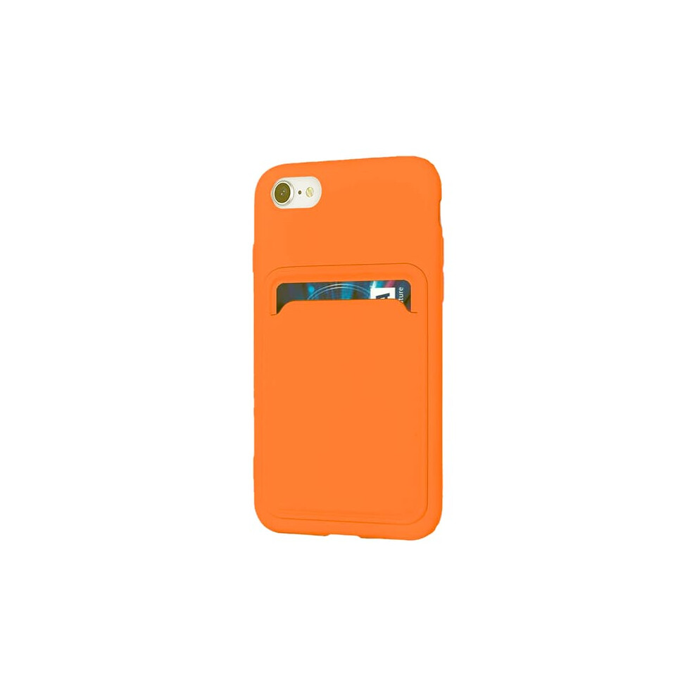 Iphone Se 2020 Case With Card Slot Orange 962029335054