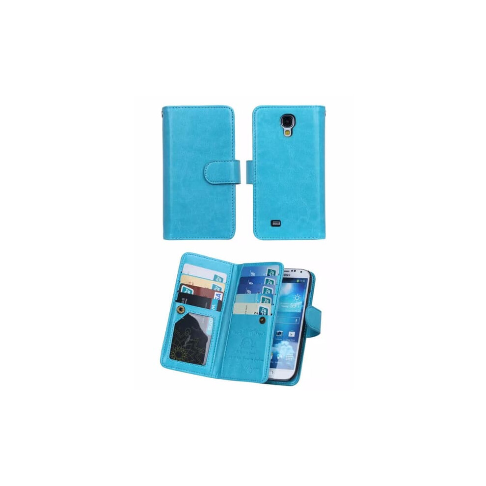 Elegant Card Wallet Case For Samsung Galaxy S8+ Turquoise 962029672043