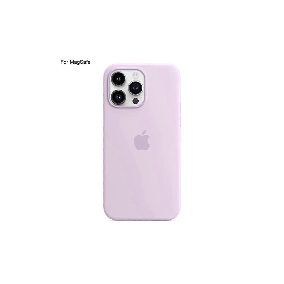 Iphone 14 Pro Magsafe Liquid Silicone Case Light Purple 962125851670