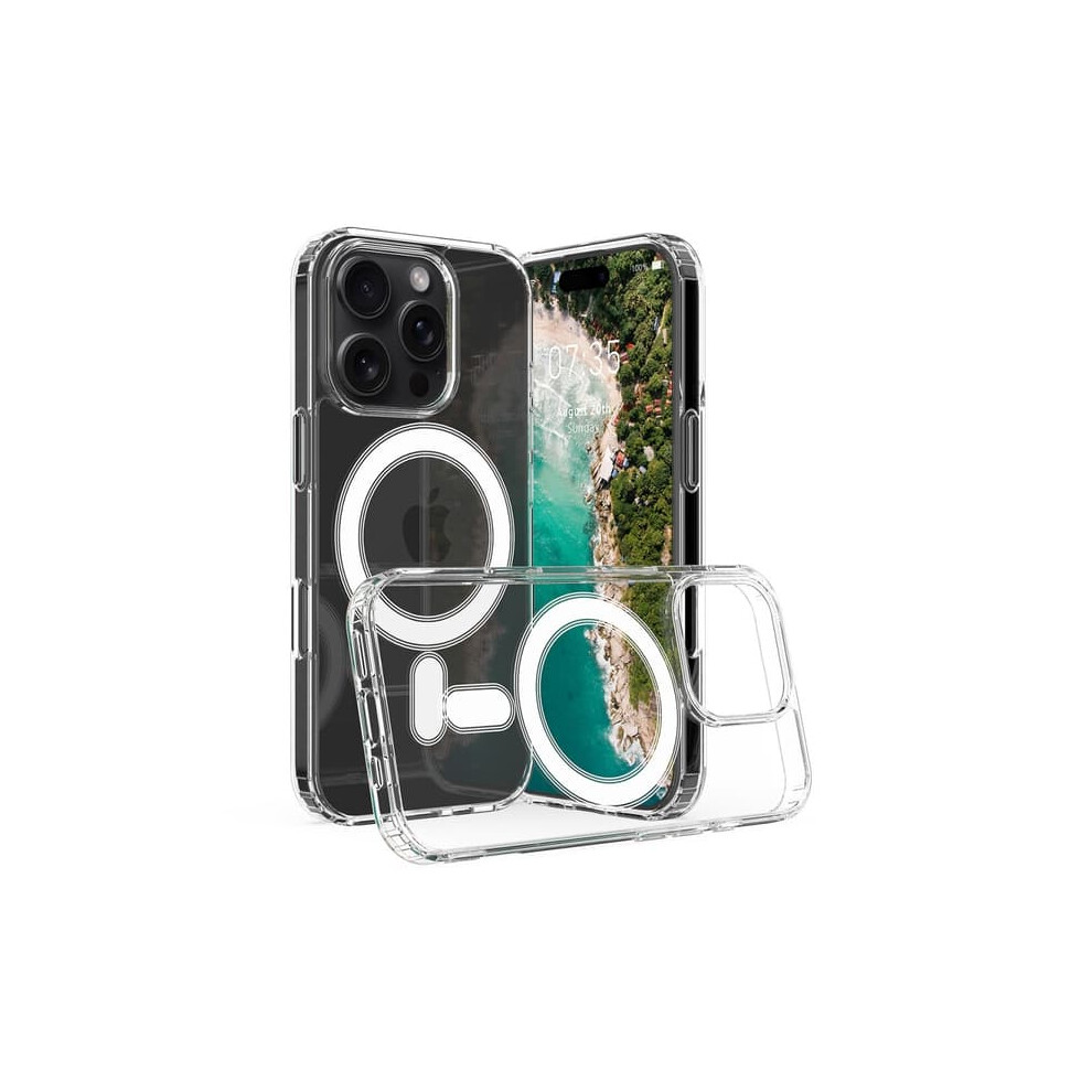 Iphone 16 Pro Magsafe Case Transparent Acrylic Tpu 962125852066
