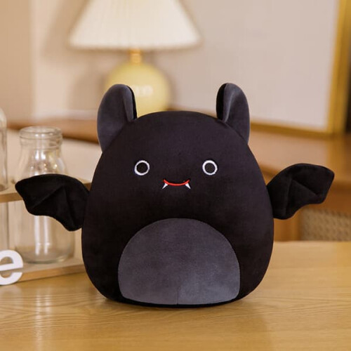 Plush Squishmallow Dinosaur Toy Doll Black Bat