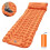 Self-Inflating Camping Mattress Orange Double 2-Pack 1