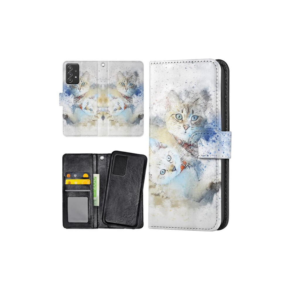 Samsung Galaxy A52/A52s 5G Wallet Case With Cat Design 962125850567