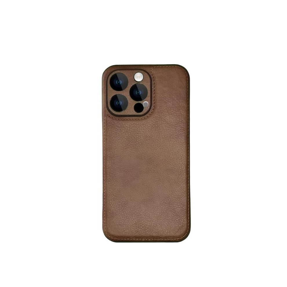 Leather Case For Iphone 14 Pro Max Brown 962029344797