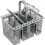 Dishwasher cutlery basket with removable handle 150x150mm 1
