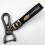 Car-themed leather keychain with silver Chevrolet hardware 1