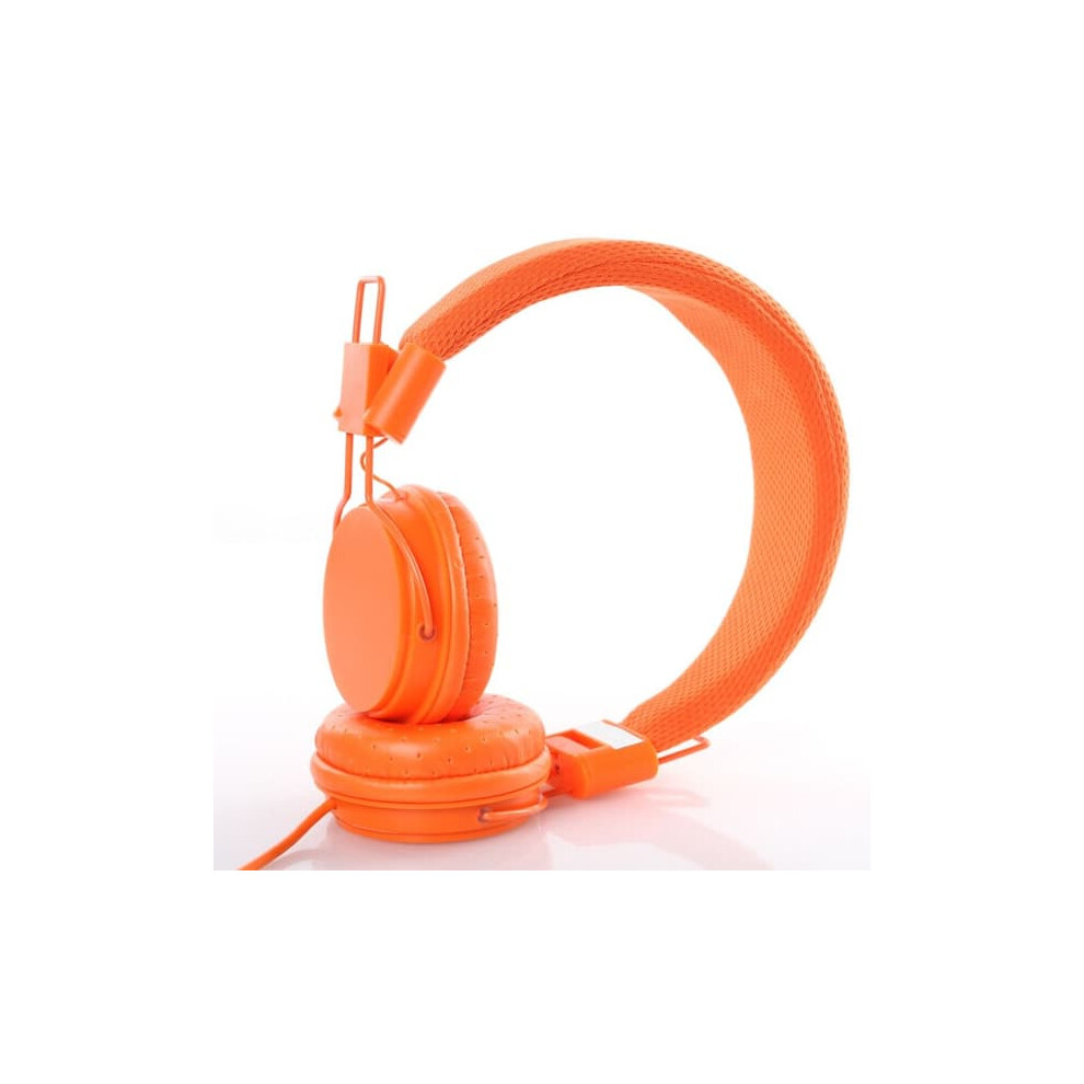 Wired Headphones With Headband Orange 962029337744