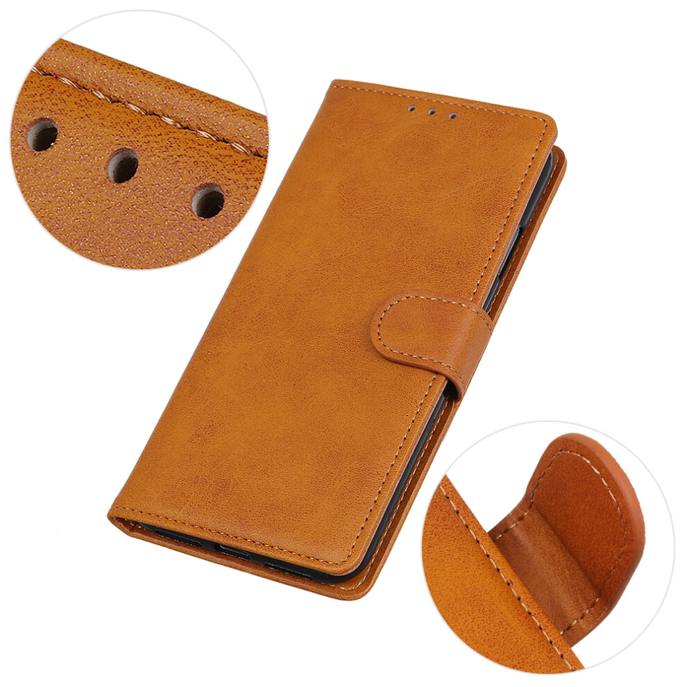 (Brown) For Xiaomi Redmi A5 Nfc (Eu) (173.45Mm) Case Cowhide Texture Leather Wallet Stand Phone Cover Brown 6914295537698