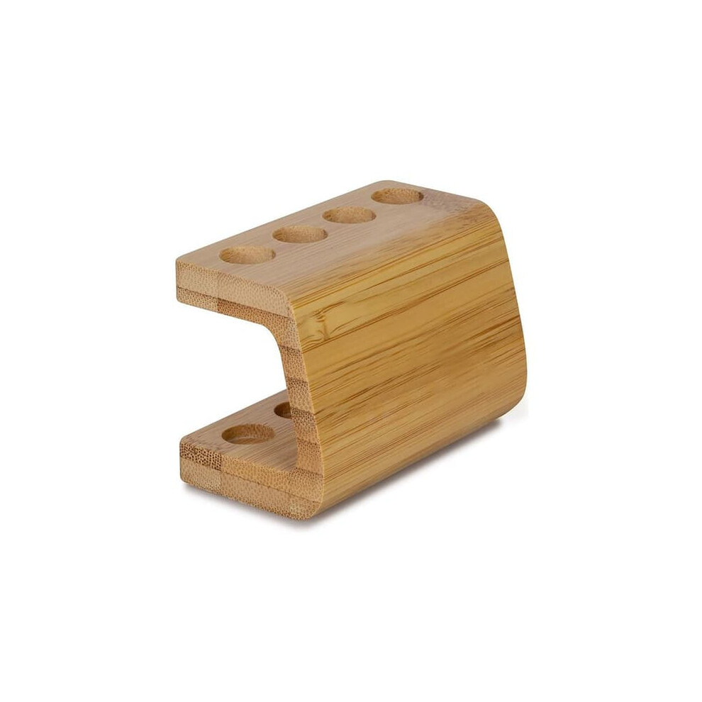 Bamboo Toothbrush Holder with 4 Slots