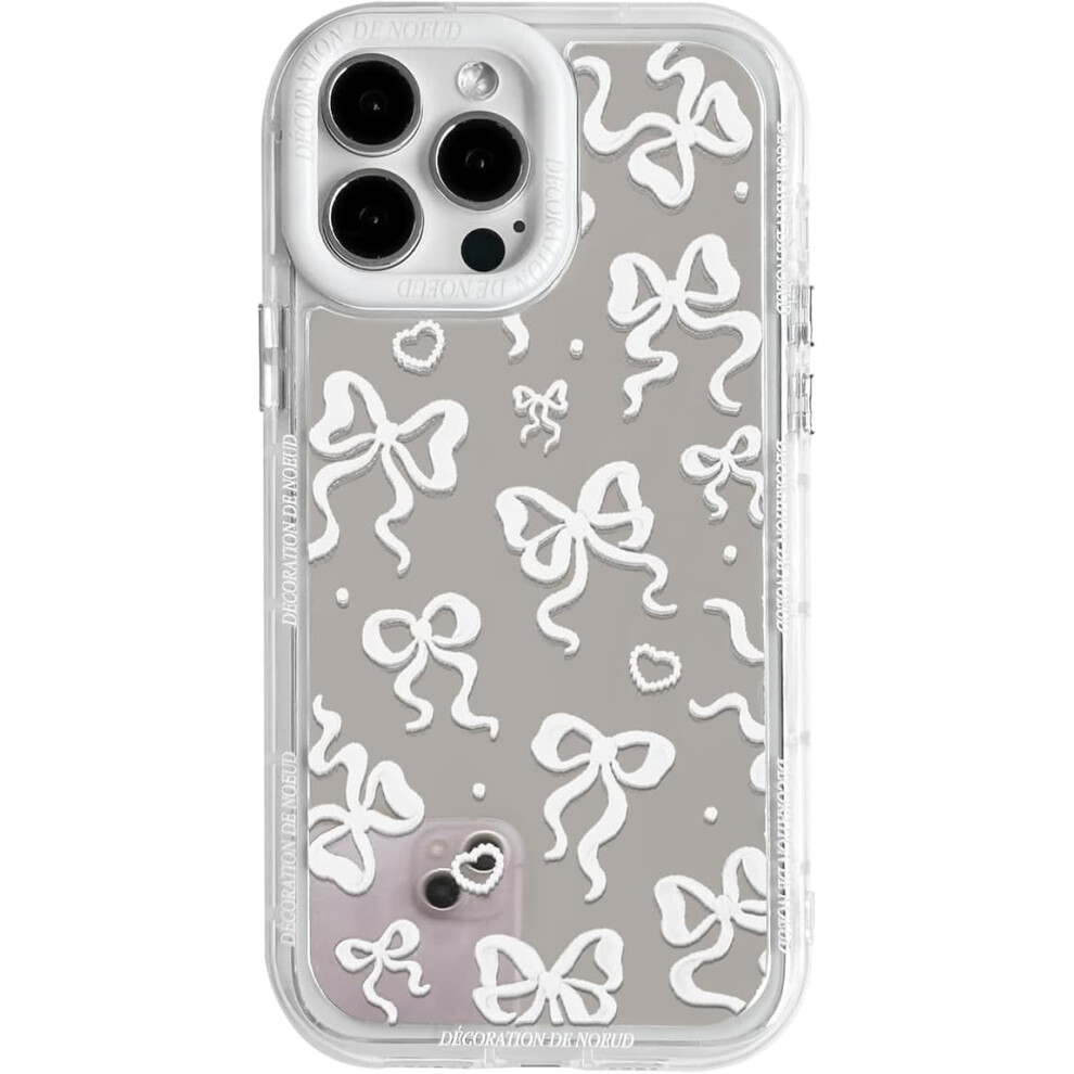 Iphone 14 Pro Mirror Bowknot Heart Case 1Pc 962029337867