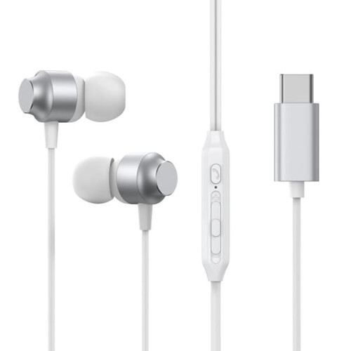 Joyroom in-ear headphones USB-C silver