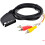 AV Cable RCA Connector Red White Yellow 1.5m 1