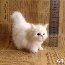 Simulation Cat Plush Toy Soft Stuffed Kitten Model One Size