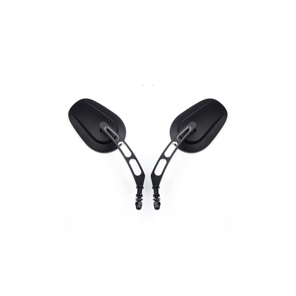 Motorcycle Rearview Mirror Reflector 2 Pcs Black 962125869774