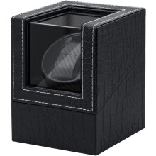 PU Leather Watch Winder Box with Display and Storage