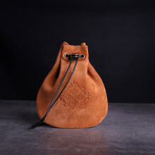 2X Outdoor Leather Cheap Coin Purse Coin Bag Drawstring Pouch Calabash Jewelry Packing Bags