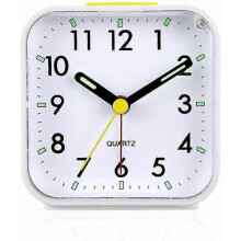 Deckon silent analog alarm clock battery powered with