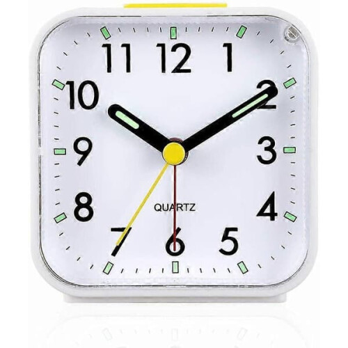 Deckon silent analog alarm clock battery powered with